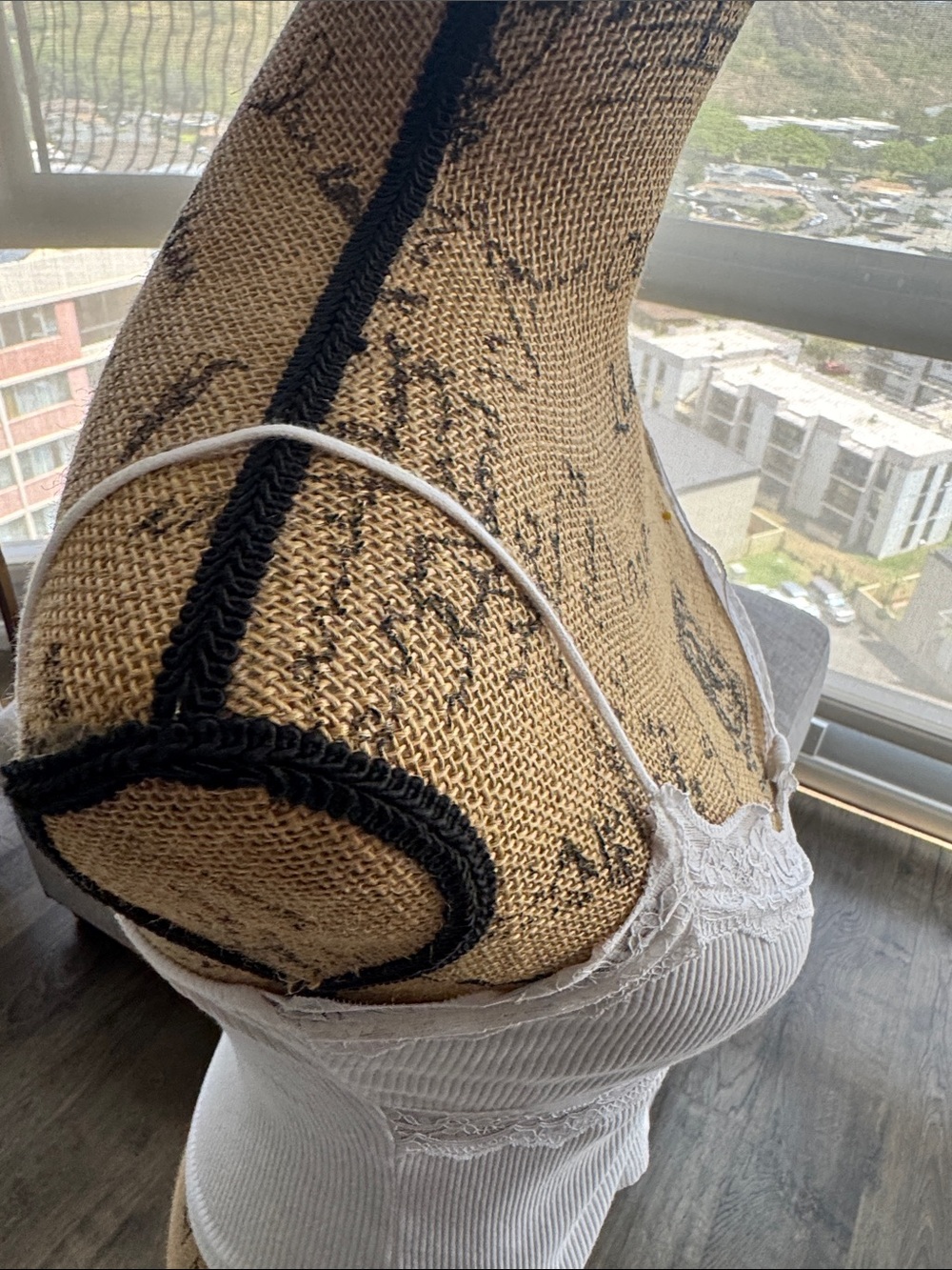 Zara White Ribbed Cami with Lace Trim - Picture 5 of 7
